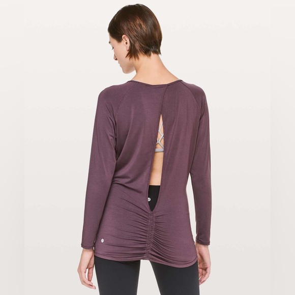 lululemon athletica Tops - Lululemon Deep Stretch Long Sleeve Cinch – Arctic Plum